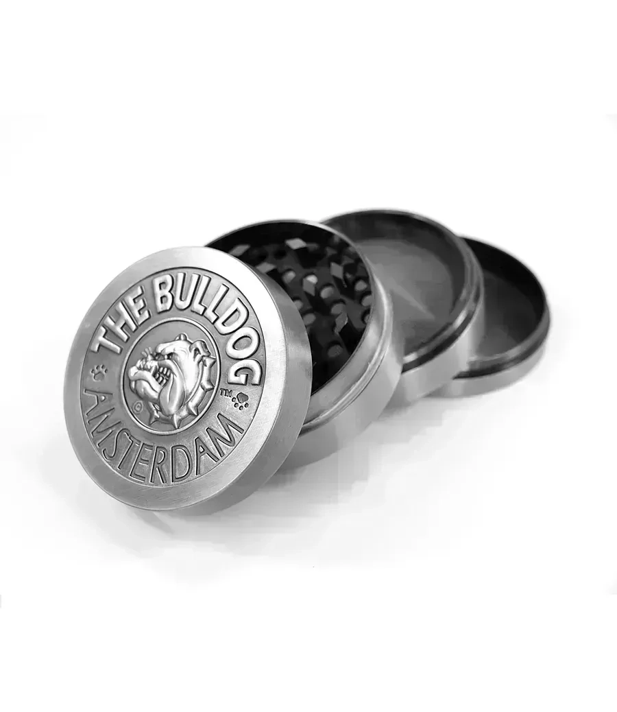 Grinder - The Bulldog - Metal Silver - 4pc - 50mm - Single